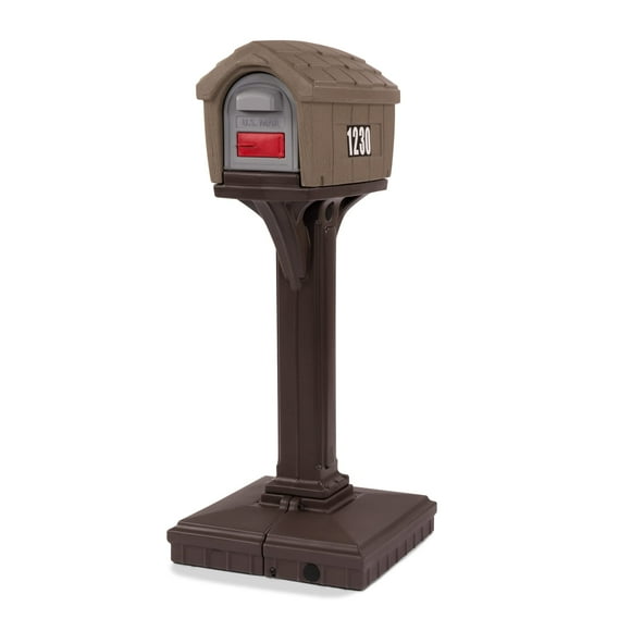 Mailbox Simplay3 Easy Up Home Sandstone, sin excavación, fabricado en EE. UU.