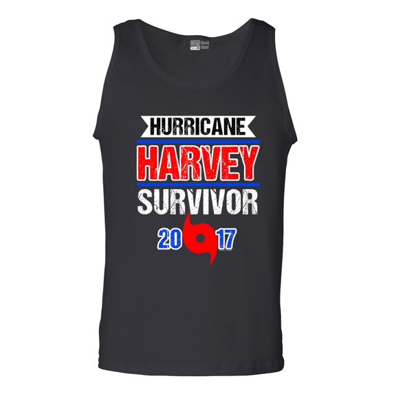 Hurricane Harvey Survivor Cyclone Symbol 2017 Houston Texas DT Adult Tank Top
