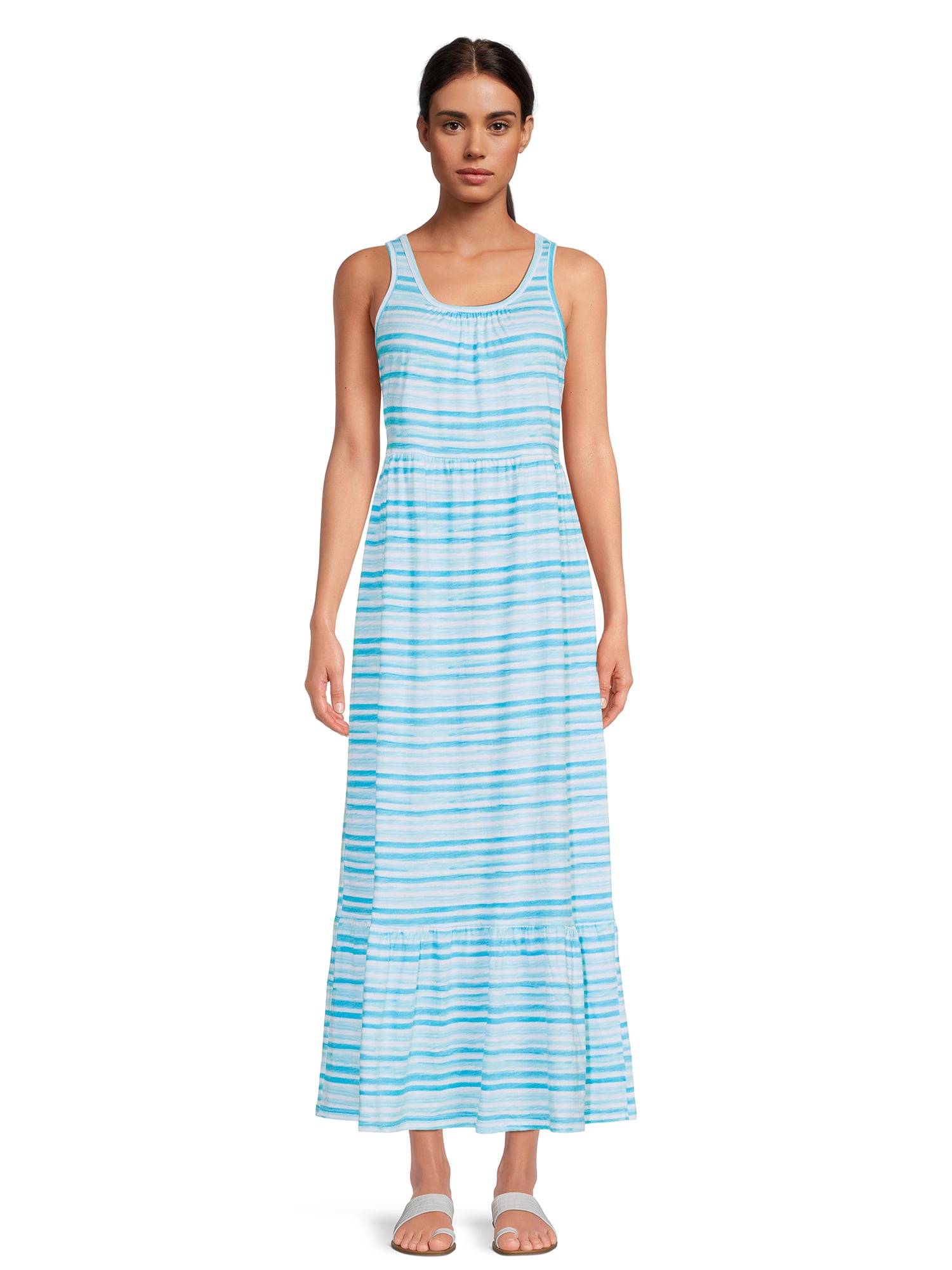 Time and Tru Women's Sleeveless Knit Maxi Dress