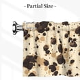 thumbnail image 5 of Drapery Wear Rod Short Curtain 54x18in Filter With Light Feature For Easy Installation Rod Free For Bedroom Kitchen Bathroom\r\n Milk Cow Print Style Sienna_1, 5 of 7