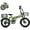 EB7-Green+Basket-F&Basket-B, variant on Jasion EB7 2.0 Electric Bike for Adults, 1200W Peak Foldable Ebike with 48V 10AH Removable Battery, 55 Miles Range, 20" Fat Tire Full Suspension Electric Bicycles for Beach Snow, UL2849
