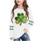 thumbnail image 1 of Blusas y camisas de manga larga con cuello redondo, moda del Día de San Patricio, blusa informal con estampado bonito de manga larga para niños y niñas., 1 of 5