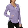 thumbnail image 6 of Shihyeh Women's UPF 50+ Lightweight Athletic Jacket Sun Protection Full Zip Long Sleeve Shirts Hiking Outdoor Pockets, 6 of 9