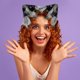 thumbnail image 3 of Diadema de cuero con orejas de gato y diseño punk para cosplay de Halloween y fiestas temáticas, 3 of 5