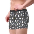 thumbnail image 5 of Salouo Lovely Penguin Print Men's Boxer Briefs,Breathable Underwear Elastic Waistband Briefs for Men -Large, 5 of 8