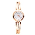 thumbnail image 1 of Reloj para mujer, elegante reloj de pulsera de cuarzo para mujer, reloj con diamantes de imitación, durabilidad probada en el tiempo, 1 of 1