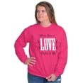thumbnail image 5 of Where There's Love Beautiful Quote Women Crewneck Sweatshirt Brisco Brands S, 5 of 5