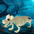 thumbnail image 4 of Happydeer Halloween Decoration Mini Skeleton Bone Statues Poseable Rat Dog Spider Cat Owl Skeleton Figurine for Haunted House Party Decor (Type Q), 4 of 13
