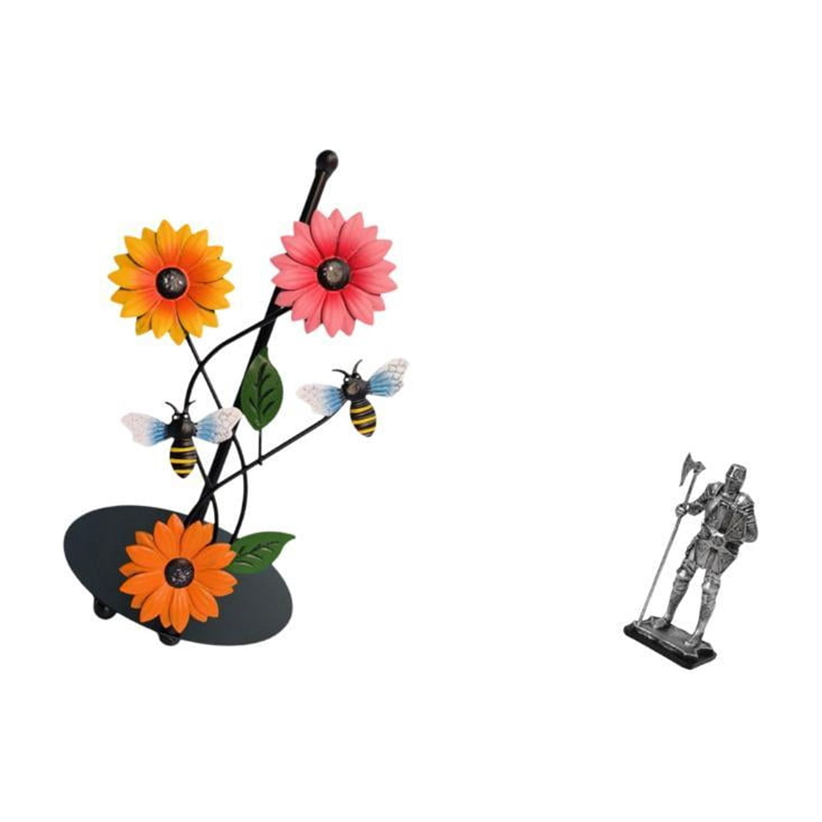 Fiocias Knight Paper Towel Holder Dispenser Non Slip Vertical Tissue Holder Rack Decorative Statue Figure Tabletop Ornament Entryway Fireplace Bedroom Home De