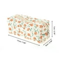 thumbnail image 2 of Unique Bargains 1 Pc Women Small Floral Print Makeup Bag for Travel Vacation Orange Polyester, 2 of 4