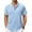 Light Blue, variant on COOFANDY Men Beach Shirt Short Sleeve Hippie Casual Summer Linen Shirt