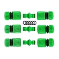 thumbnail image 1 of 9 piezas Raccords D'arrosage Rapides Ensemble Pour Tuyau D'arrosage (6 piezas 1/2" Tuyau Rapides Raccord, 3 piezas doble conector), 1 of 5