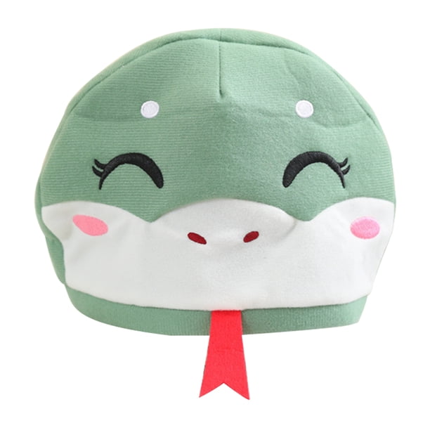 Sombrero de disfraz de serpiente para adultos, gorro de peluche novedoso para Halloween, cosplay, fiesta, disfraz, sombrero de serpiente, accesorio para la cabeza de animal