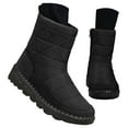 thumbnail image 3 of XIMIN Women’s Winter Boots Waterproof Snow Booties Mid Calf Boots with Zipper Warm Faux Fur Lined Cozy Comfortable Anti-Slip Sole Stylish Outdoor Shoes, 3 of 7
