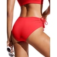 thumbnail image 2 of Bombacha de Bikini CRZ YOGA de Cintura Media con Ajuste Lateral Roja M, 2 of 4
