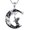 Cat Necklace with Moon, variant on 925 Sterling Silver Cat/Bat Moon Pendant Necklace Moon Pendant for Her, Gothic Necklace Crescent Jewelry Gifts 18+2 Inch