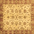 thumbnail image 1 of Ahgly Company Indoor Square Abstract Brown Modern Area Rugs, 8' Square, 1 of 4