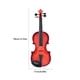 thumbnail image 3 of Violín de Juguete Yuarrent para Niños Simulado Color Oscuro, 3 of 6