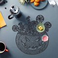 thumbnail image 5 of Pumpkin Placemats Thanksgiving Harvest Placemats Fall Placemats Heat-Resistant Absorbent Hollowed Tableware Mat for Thanksgiving, Halloween, Party and Wedding Table Decorations, 5 of 6
