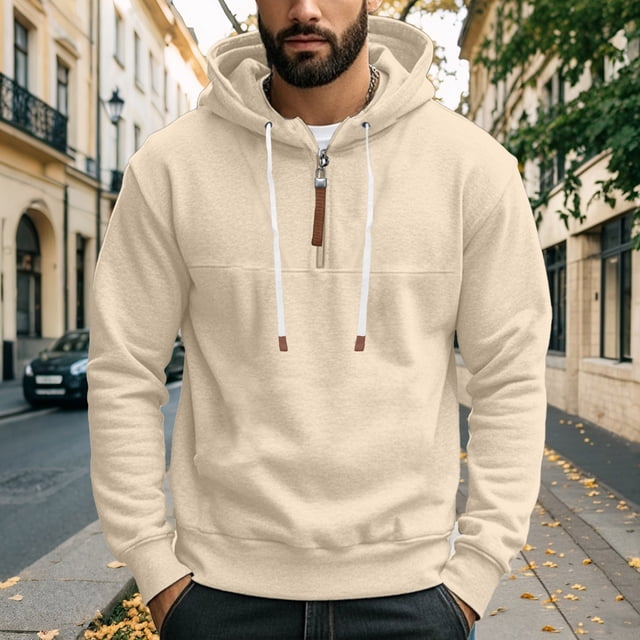 pstuiky camisas de manga larga para hombre, Sudadera con capucha y cremallera de color liso para hombre, jersey de manga larga, sudaderas con capucha salir tops s