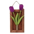 thumbnail image 1 of Tulipán Artificial, maceta montada en la pared, paisaje, planta artificial, decoración interior, flor falsa, 1 of 5