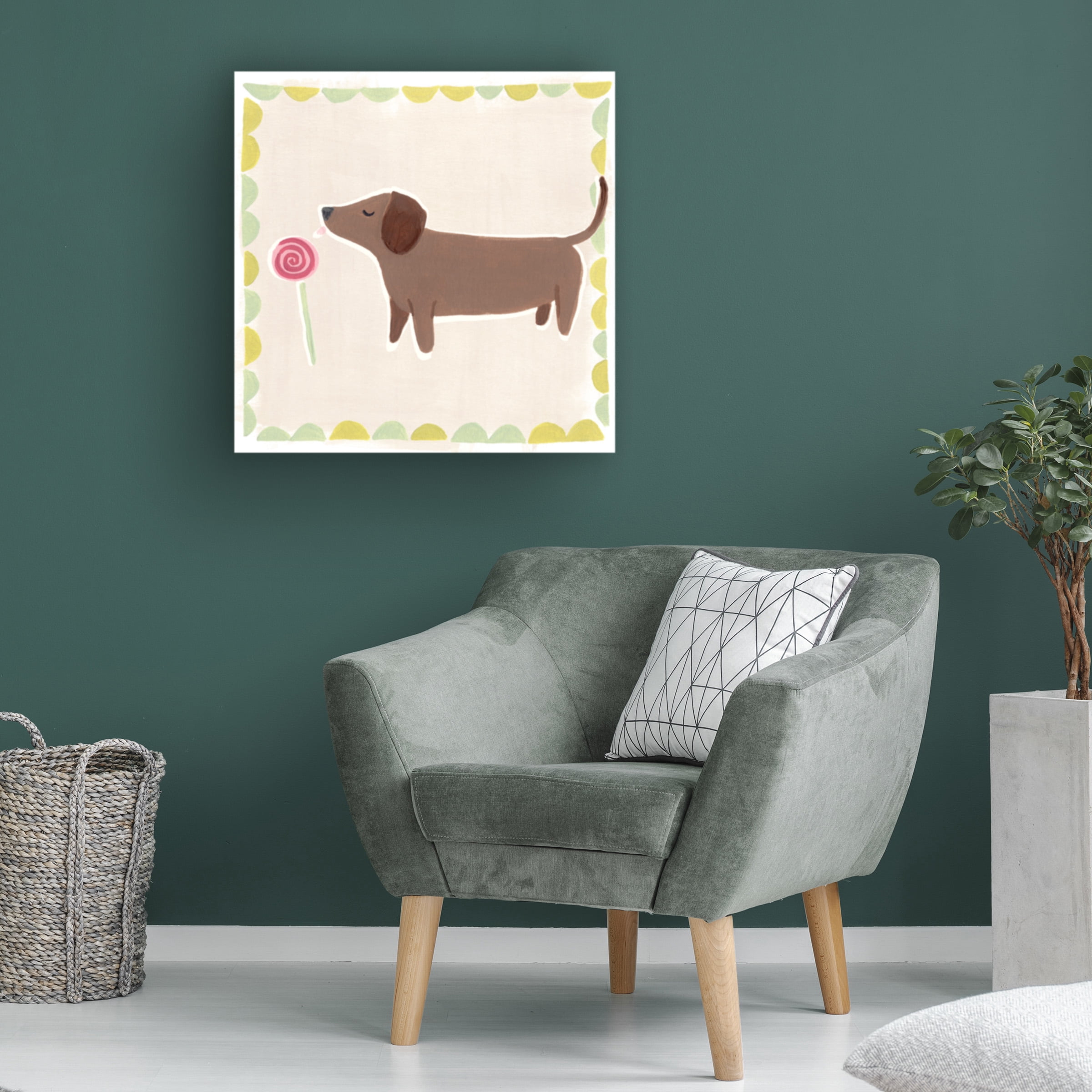June Erica Vess 'Dachshund Delight I' Canvas Art