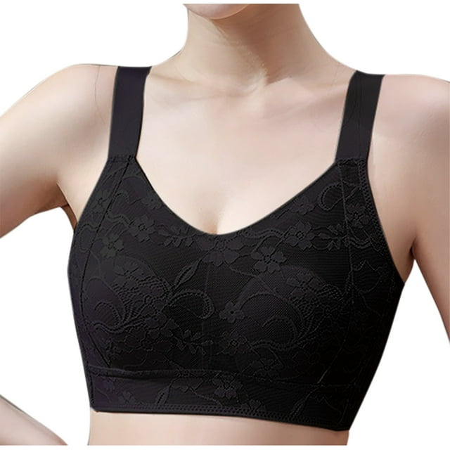 Timegard Womens Bras No Underwire Full Coverage Adjustable Strap High Support Comfort Everyday Bras