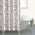 thumbnail image 4 of Red Christmas Sketch Pattern Shower Curtain 36"x72" ,Bathroom Decorative Shower Curtains Set with 12 Hooks,Modern Waterproof Washable Shower Curtain, 4 of 6
