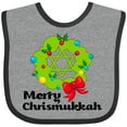 thumbnail image 3 of Inktastic Merry Chrismukkah Boys or Girls Baby Bib, 3 of 4