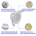 thumbnail image 3 of 3*1W LED Ceiling Light Recessed Spotlight Downlight Cool White 3*1W Spotlight LED Ceiling 100-245V, 3 of 9