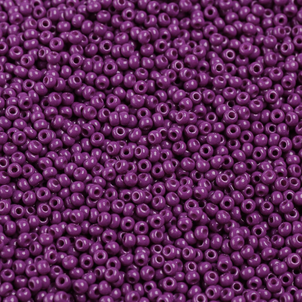 11/0 Grade A Round Glass Seed Beads Baking Paint Orchid 2.3x1.5mm Hole: 1mm 48500pcs/pound