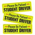 thumbnail image 1 of Student Driver Magnet for Car,Please Be Patient Student Driver,Magnetic Student Driver Sign,3Pcs Reflective Novice Driver Sticker,New Driver Decal for Car Removable Exterior Accessories, 1 of 5