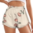 thumbnail image 2 of Women's Originals Shorts, Jersey Sports Shorts, Gym Shorts For Women, Rose Pattern, XS, Plus Size Available, 2 of 5