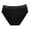 Black, variant on Xijirk Women Low Rise Hipster Panties with Floral Lace Waistband Soft Breathable Cotton Blend Underwear for Daily Casual Wear,Black,S