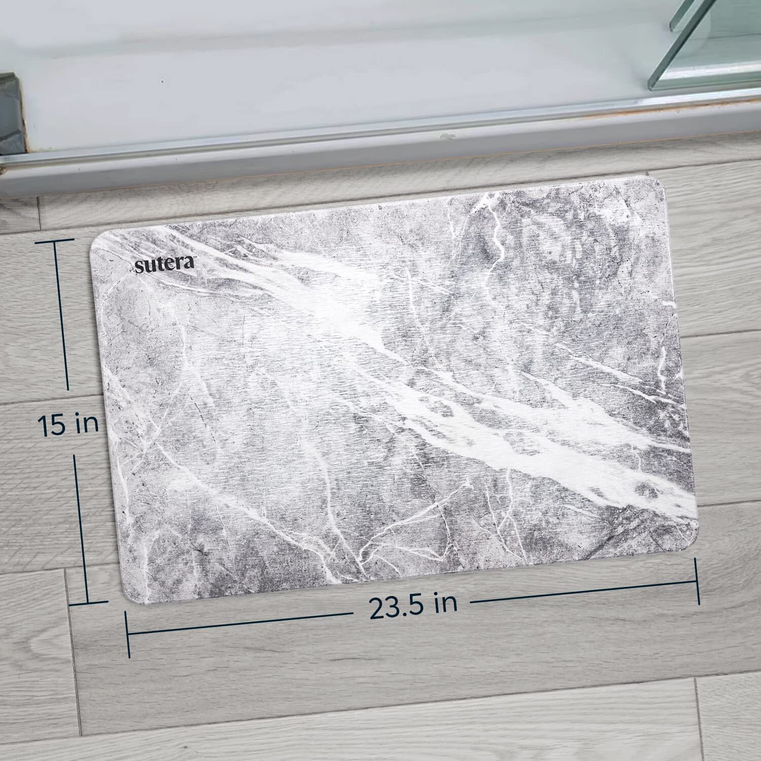 Stone Bath Mat - Granite