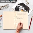 thumbnail image 4 of FORMRS 1-Subject Spiral Notebook 8" x 5" College Ruled 60 Refillable Sheet A5 Hard Cover, 2 Pack, White Astronaut Planet, 4 of 7