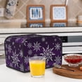thumbnail image 6 of Honeii Snowflake Gradient Purple Print 4 slice Toaster Cover, Two Slice Toaster Dust-proof Cover For Kitchen Small Appliance and Fingerprint Protection, 6 of 7