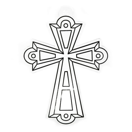 Hello Hobby Ready-to-Paint Cross Suncatcher