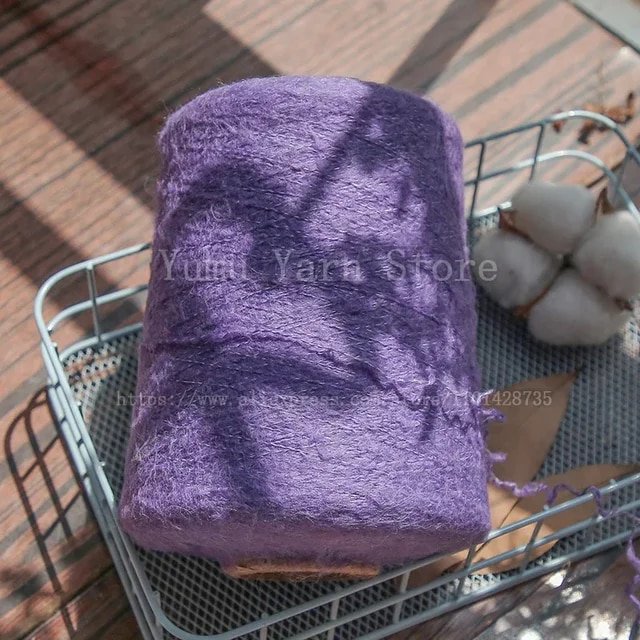 500G/PCS Super Soft Long Fluffy Hand Kninting Wool&Acrylic Mohair Yarns High Quality Threads For Crocheting DIY Scarf Sweater