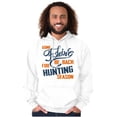 thumbnail image 4 of Gone Fishing Hunting Season Funny Dad Men's Big & Tall Graphic Hoodie Brisco Brands 4X, 4 of 5