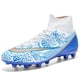 thumbnail image 3 of Botas de fútbol de tobillo alto para hombre y niño, zapatos de fútbol profesionales, TF/FG, con pinchos largos para interior, Unisex, Partido de entrenamiento de hierba, 3 of 5