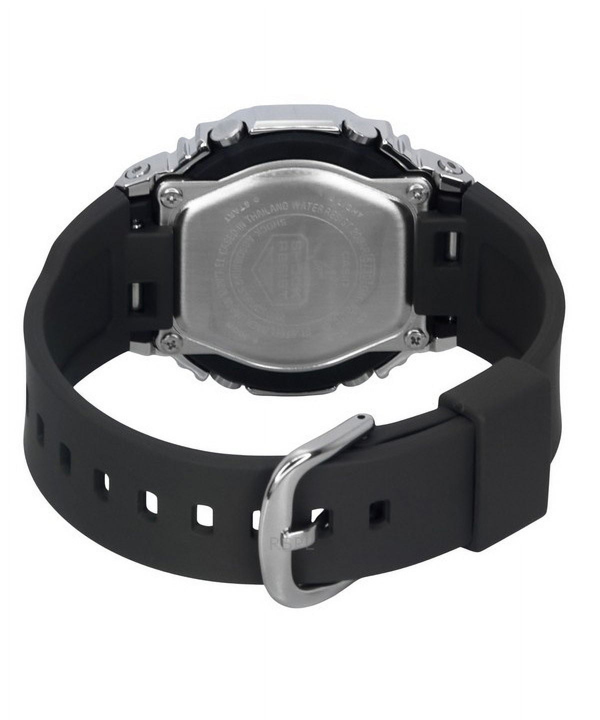 Casio G-Shock GM-S2110-2ADR Women’s Analog-Digital Watch, Stainless Steel Bezel, Shock-Resistant, Resin Band