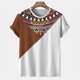 thumbnail image 1 of Camisa a rayas Vintage para hombre, camiseta informal de manga corta, jersey de estilo Simple, sudadera de gran tamaño, Tops sueltos, Verano, 1 of 4