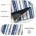 thumbnail image 6 of 2'x6' Rug Runners for Hallways Kitchen, Navy Blue Boho Non Slip Entryway Beside Floor Carpet Runner, Southwestern Striped Abstract Washable Laundry Room Bedroom Throw Rugs Mat for Family Pet, 6 of 8