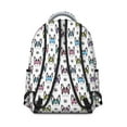 thumbnail image 3 of French Bulldog with Glasses White Backpack for School,Cute School Bag,Schoolbag with Adjustable Shoulder Straps & Padded Back,15.3"x11"x7.1".﻿, 3 of 6