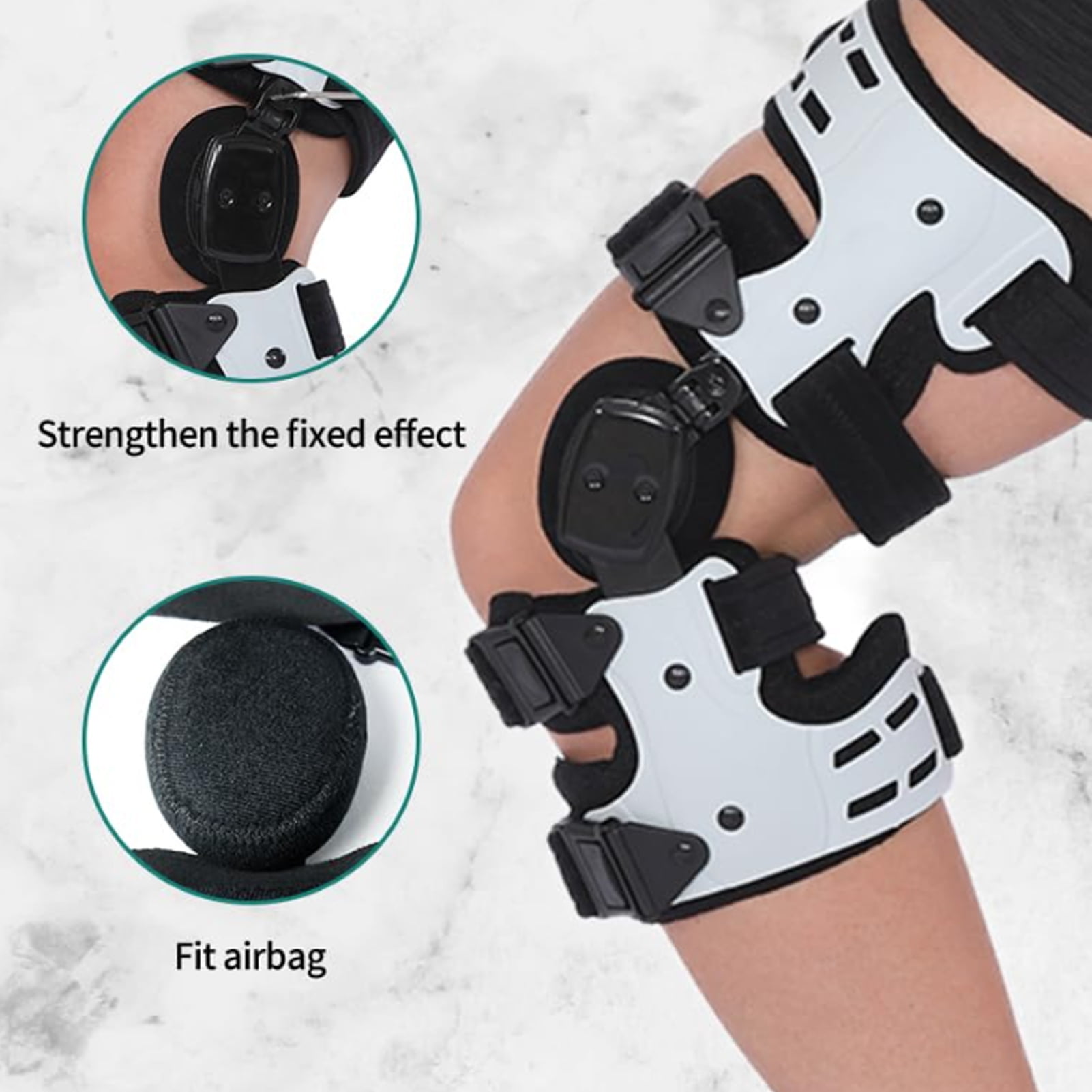 sunsanly 1 Set Knee Brace Breathable Osteoarthritis Arthritis Knee Pain Relief Meniscus Injury Recovery Knee Support Men Women Knee Unloader Knee Joint Retractor
