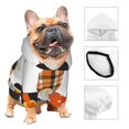 thumbnail image 4 of Uemuo Autumn Gnomes for Winter Dog Hoodie Sweatshirts with Pockets Warm Dog Clothes for Small Dogs Chihuahua-Large, 4 of 8
