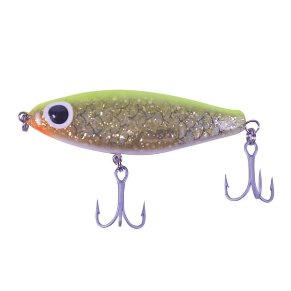 B&L Paul Browns SD-91 Soft Dine Chartreuse Silver 3/8oz Fishing Jerkbait Lure