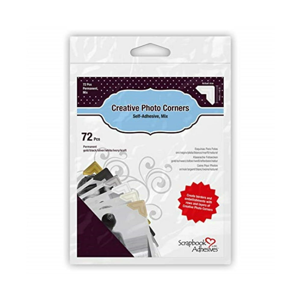 3L Scrapbook Adhesives SelfAdhesive Creative Paper Photo Corners
