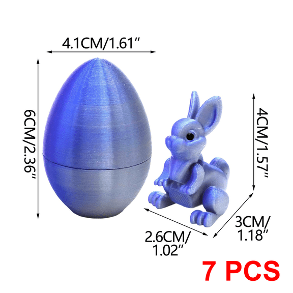 hulanddfd 6 Pcs Fingers Easter Egg, Funny 3D Printed Fingers Egg with Bunny Inside Easter Basket Stuffers Gifts Home Executive Desk Decor, Easter Surprise Rabbits Eggs